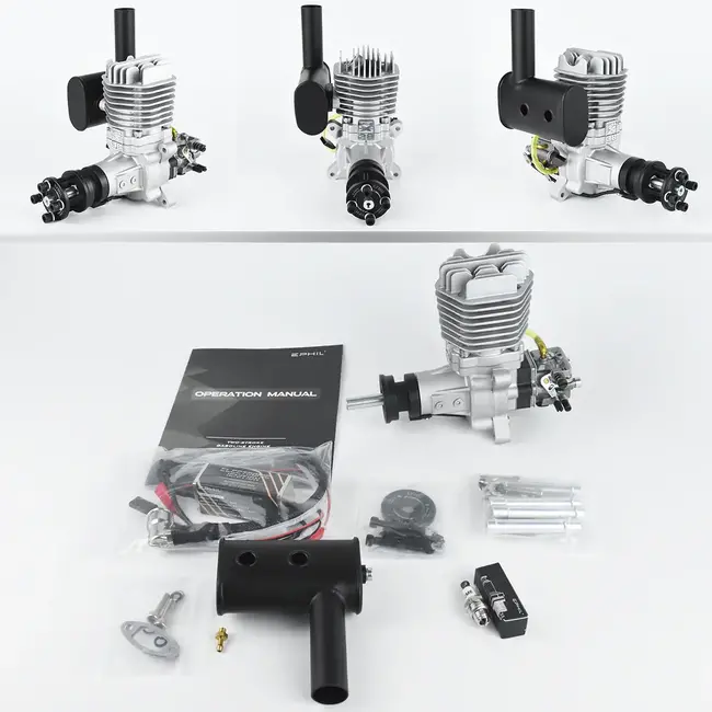 EPHIL X-Series 38cc-S Gasoline Engine w/ Spark Plug & Electronic Ignition