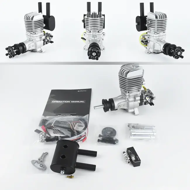 EPHIL X-Series 38cc-R Gasoline Engine w/ Spark Plug & Electronic Ignition