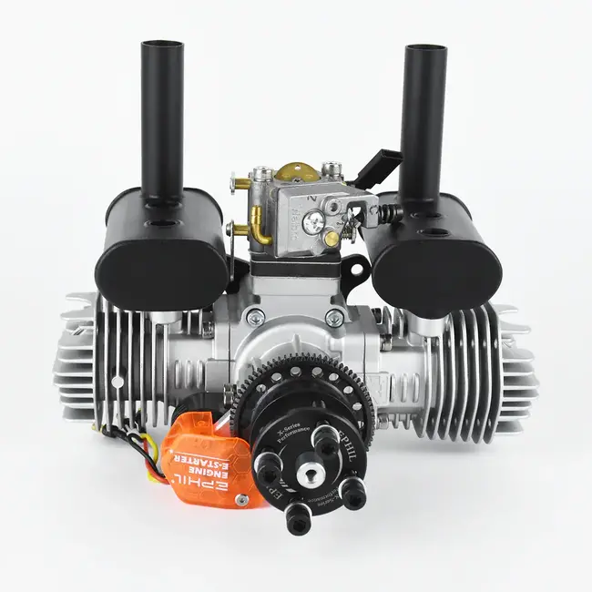 EPHIL X-Series 40cc-T Pro Gasoline Engine w/ E-Starter; Spark Plugs & Electronic Ignition