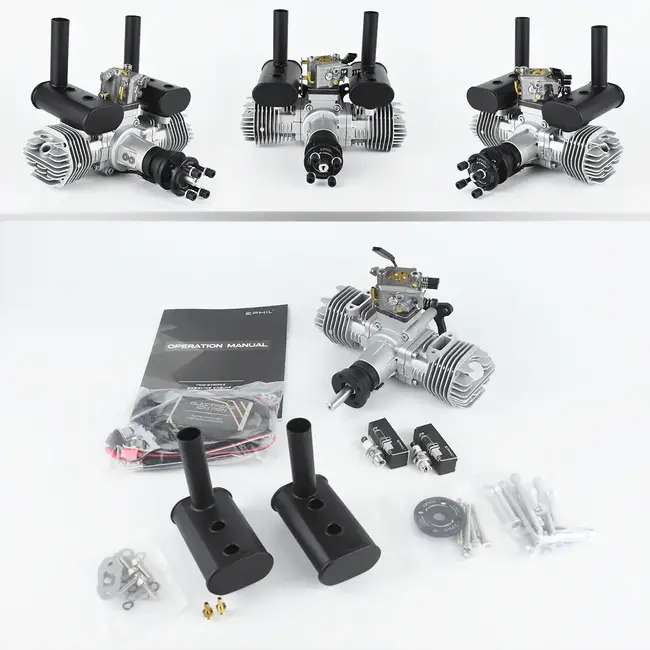 EPHIL X-Series 40cc-T Pro Gasoline Engine with Spark Plugs & Electronic Ignition