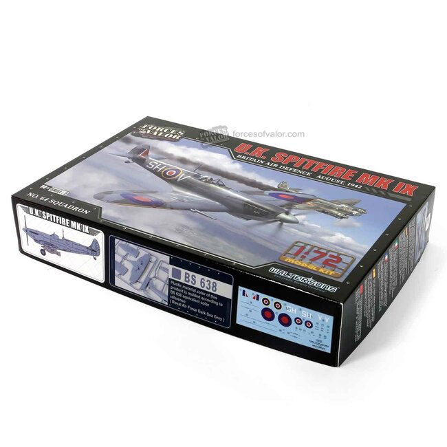 FORCES OF VALOR 1:72 British Supermarine Spitfire MK. IX aircraft BRITAIN AIR DEFENCE AUSUST 1942