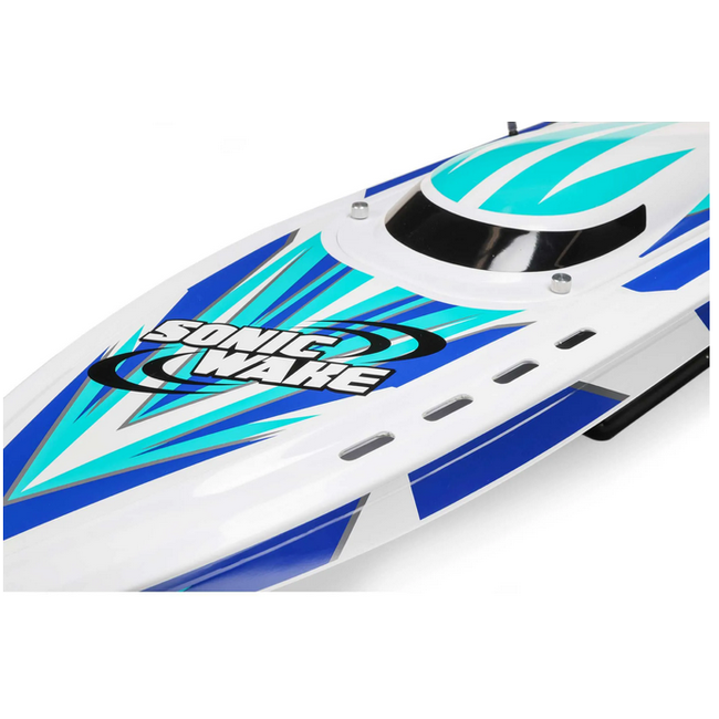 Pro Boat Sonicwake V2 36inch DeepV Boat, RTR, White, PRB08032V2T2 needs battery & charger