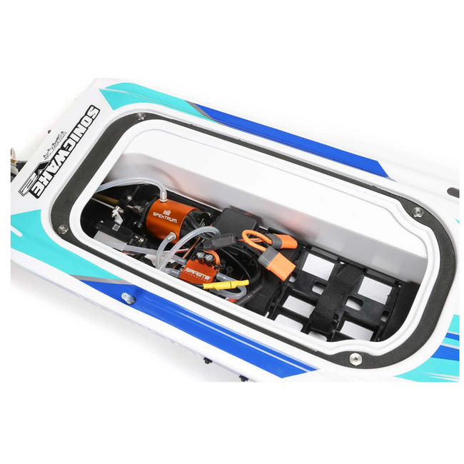 Pro Boat Sonicwake V2 36inch DeepV Boat, RTR, White, PRB08032V2T2 needs battery & charger