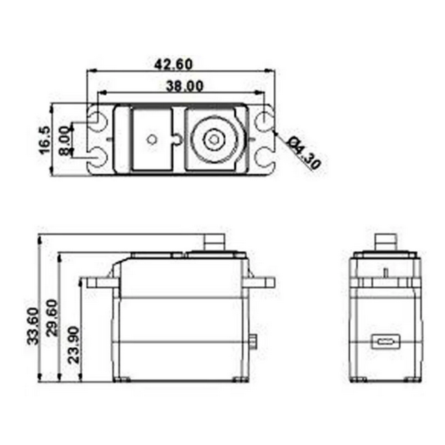 MJX UPGRADE DIGITAL SERVO METAL GEAR  4.6KG 22gr SUITS MJX14209 & 14210 J