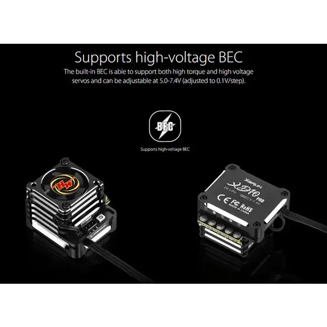 HOBBYWING XERUN XD10 Pro-Black Drift spec