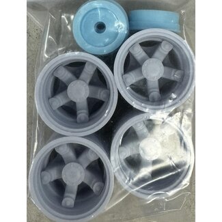 AUSLOWE AUSLOWE Complete tandem axle set 5 Spoke drive. 1/24 Scale.