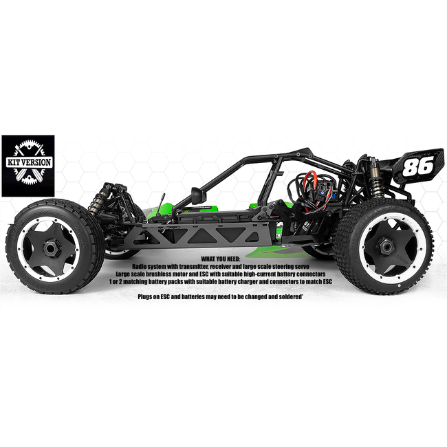 HPI 5B SS FLUX BAJA SBK 1/5 SCALE  BUGGY KIT ( REQUIRES MOTOR ESC BATTERY   & ELECTRICS ) SELF BUILD KIT
