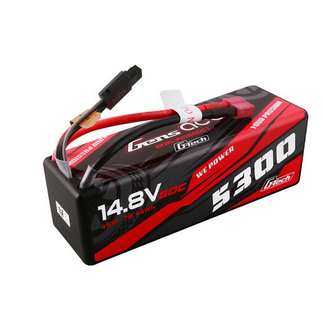GENS ACE Gens Ace 4S5300mAh 14.8V 60C HARDCASE LiPo Battery (DEANS)