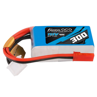GENS ACE Gens Ace 3S 300mAh 11.1V 45C Soft Case Lipo Battery Pack (JST Plug)