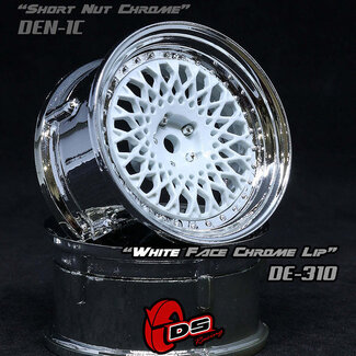 DS RACING DS RACING DE Mesh Wheel Set - White/Chrome