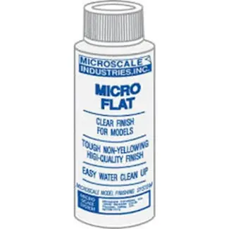 MICROSCALE MICROSCALE Micro Coat Flat - 1oz. Bbottle (Clear Flat Finish)