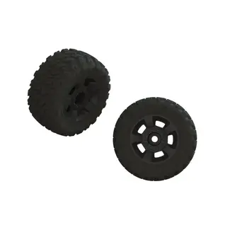 ARRMA Arrma dBoots RAGNAROK Tyre Set Glued on Black Rims, 2pcs
