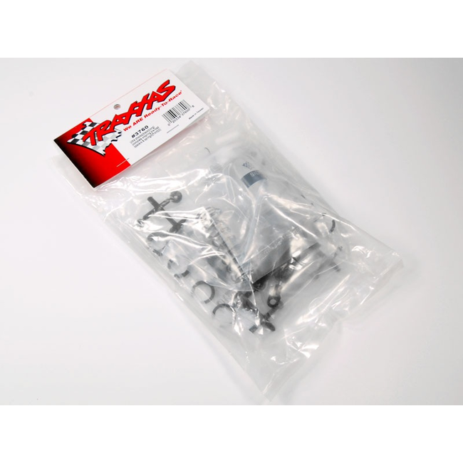 TRAXXAS ULTRA SHOCKS BLACK LONG COMPLETE W/SPRING PRE LOAD SPACERS & SPRINGS