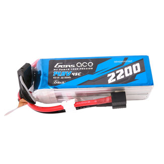 GENS ACE Gens Ace G-Tech 4S 2200mAh 45C 14.8V Soft Pack Lipo Battery (1TO3)