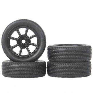 LDRC LDRC LA0017 LD18 Wheels7 Spoke Rubber (4pce)