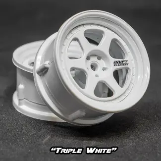 DS RACING DS RACING  DE 6 Spoke Wheel Set - Triple White