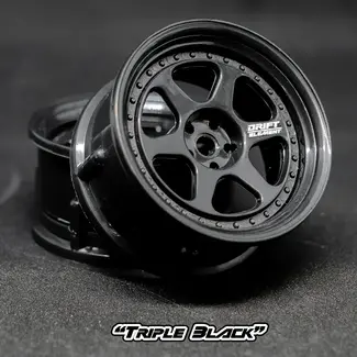 DS RACING DS RACING  DE 6 Spoke Wheel Set - Triple Black
