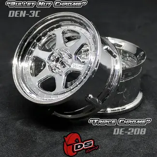 DS RACING DS RACING  DE 6 Spoke Wheel Set - Triple Chrome