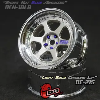 DS RACING DS RACING  DE 6 Spoke Wheel Set - Light Gold/Chrome