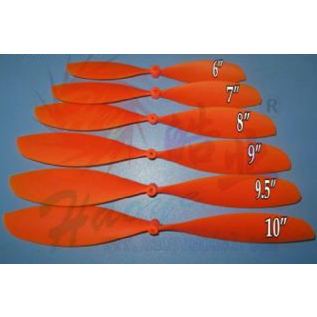 HY 6" RUBBER POWERD PROP  ( 4 PACK )