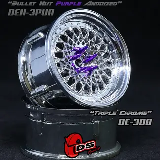 DS RACING DS RACING  DE Mesh Wheel Set - Triple Chrome