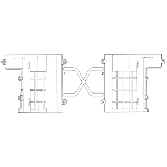 TAMIYA TAMIYA B PARTS TRANSMISION CASE SUITS ALL 1/14 TRUCKS