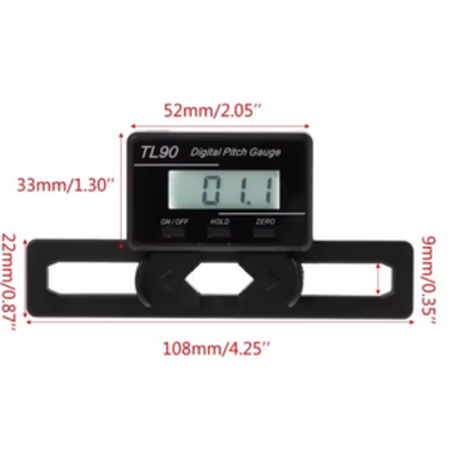 ACE DIGITAL PITCH GAUGE REQUIRES 2X CR2032 BUTTON CELLS