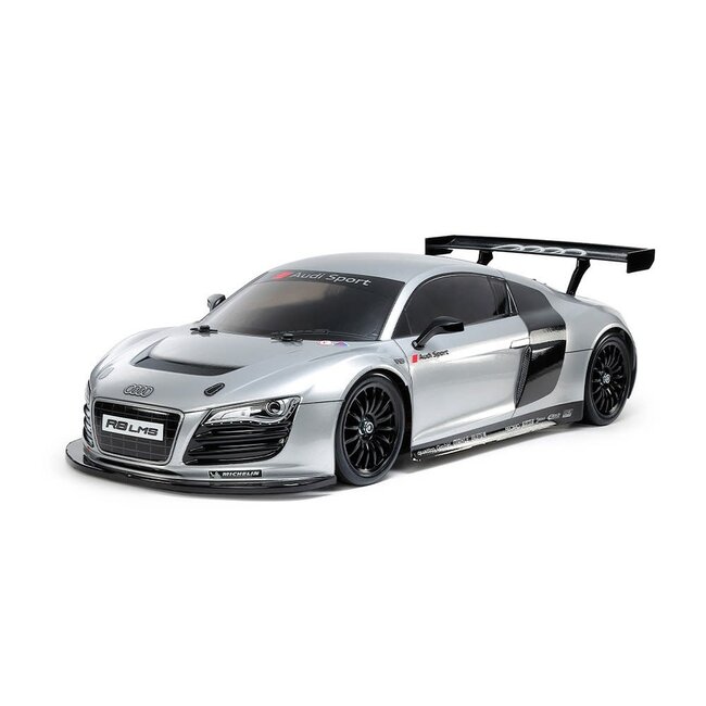 TAMIYA R/C  AUDI R8 LMS 2008 RACING Shaft Driven 4WD TT-02 Chassis 1/10 KIT  ESC INCLUDED REQUIRES TX, RX, ESC, BATTERY CHARGER & PAINT
