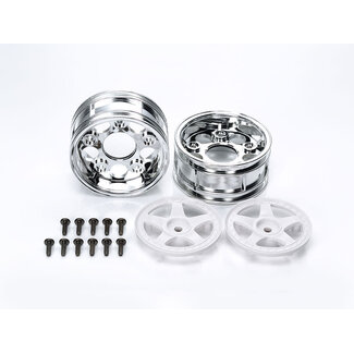 TAMIYA TAMIYA 1/10 SCALE 5-SPOKE TWO-PIECE WHEELS (1 PAIR)