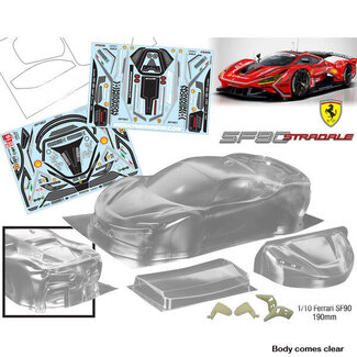 BODYWORX Bodyworx Body Ferrari SF90 1/10th 190mm