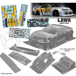 BODYWORX Bodyworx N148 S15 LWBK 1/10th 200mm