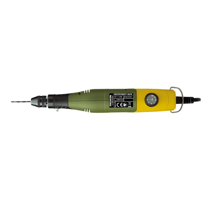 PROXXON 12v DRILL/GRINDER (60/EF) - Var. Speed/Q.Chuck - Corded