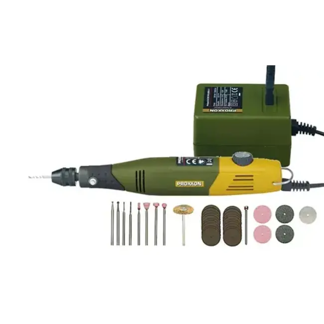 PROXXON 12v DRILL/GRINDER (60/EF) - Var. Speed/Q.Chuck - Corded