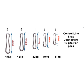 ACE IMPORTS Ace Control line snap connector 10 pack  tested to