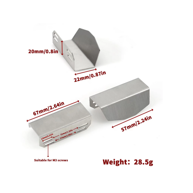 Race STAINLESS STEEL 1/10 FRONT SHOCK  & TOWER PROTECTOR