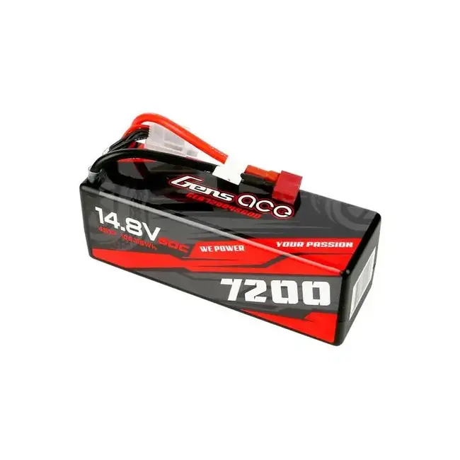 Gens Ace 4S 7200mAh 1.4.8V 60C HARDCASE LiPo Battery (DEANS)