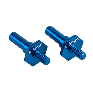 TEAM ASSOCIATED TEAM ASSOCIATED RC10B7 Front Axles, 6.5mm, blue aluminum