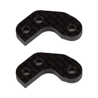 TEAM ASSOCIATED TEAM ASSOCIATED RC10B7 Caster Block Link Mount Set, 0, carbon fiber