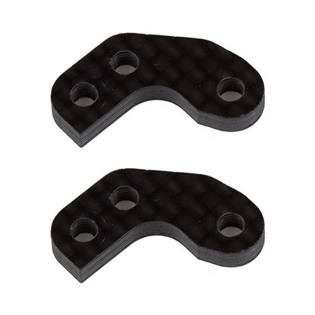 TEAM ASSOCIATED RC10B7 Caster Block Link Mount Set, 0, carbon fiber