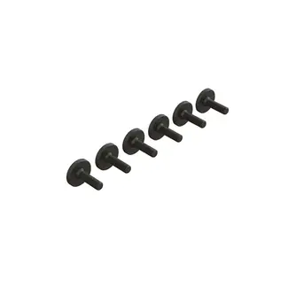 ARRMA Arrma M3x10 Large Head Screws, 6pcs, AR727310