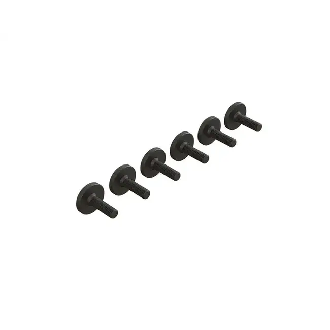 Arrma M3x10 Large Head Screws, 6pcs, AR727310