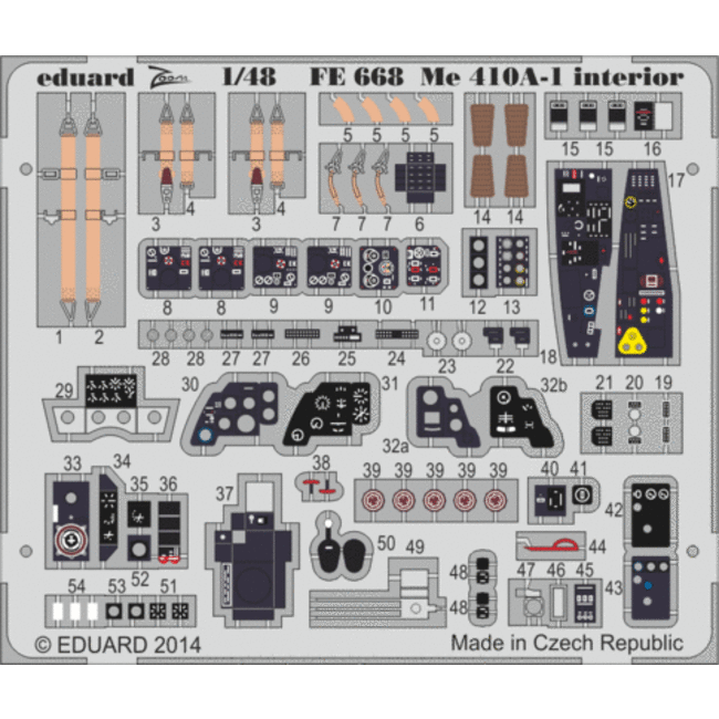 EDUARD Me 410A-1 interior S. A. 1/48