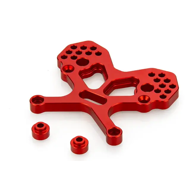 Rovan Red Aluminium Front Shock Tower V2 Set