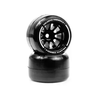 VOLANTE Volante F1 Rear Rubber Slick Tires (Pre-glued) soft