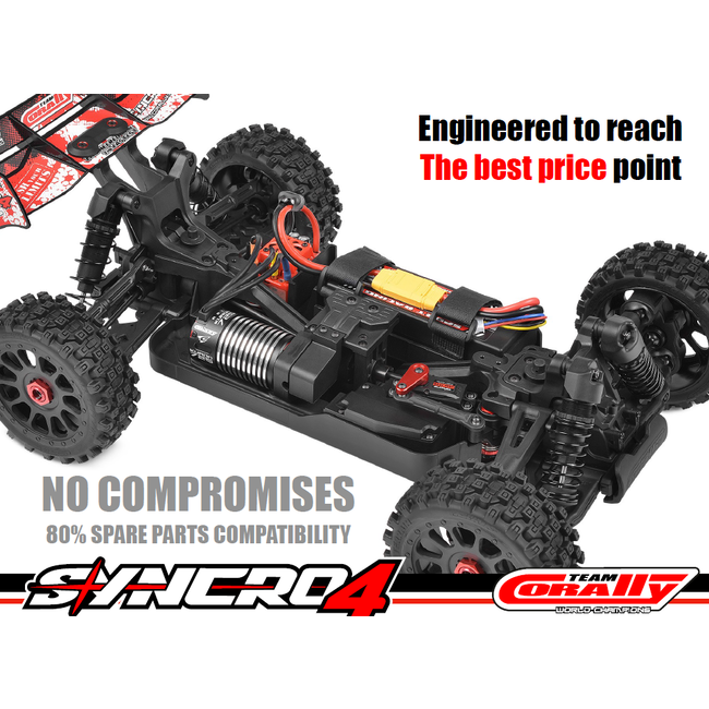 Team Corally - SYNCRO-4 - RTR - Green - Brushless Power 3- 4S - No Battery - No Charger
