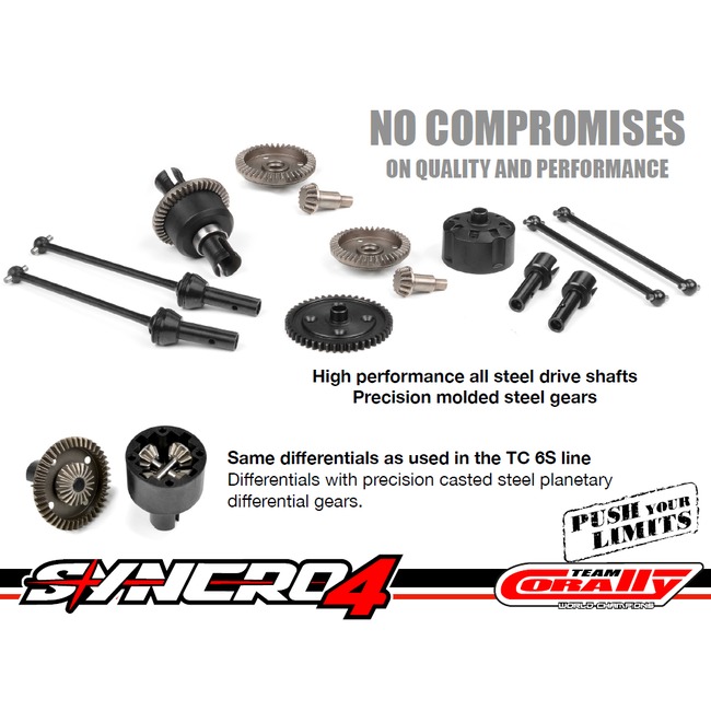 Team Corally - SYNCRO-4 - RTR - Green - Brushless Power 3- 4S - No Battery - No Charger