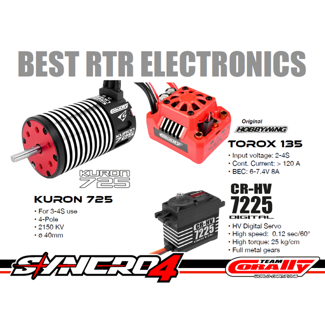 Team Corally - SYNCRO-4 - RTR - Green - Brushless Power 3- 4S - No Battery - No Charger