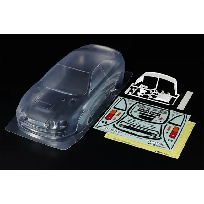 Tamiya 1/10 Toyota Celica Unpainted Body Shell - Clear