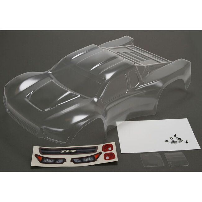 TLR Body Set, Clear w/Stickers: 22SCT 2.0