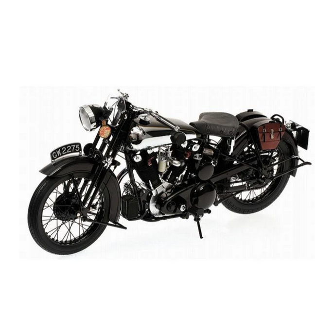 Minichamps 062135500 1/6 Brough Superior SS100 T.E. Lawrence Black Motorbike model " EX DECEASED ESTATE SOLD AS IS "